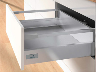 Комплект ящика InnoTech Atira 144х300 серый, с релингом, полн. выдв., Silent System, Art. 9228893, Hettich