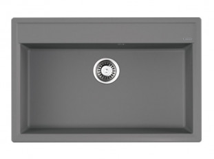 Мойка кухонная Omoikiri Daisen 77-GR, 770х510х200мм, Artgranit/Leningrad Grey, в комплекте
