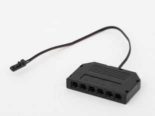 Колодка распределительная 6 мест, 12V/36W шнур 0,2 м, тип LED L815 (мама)