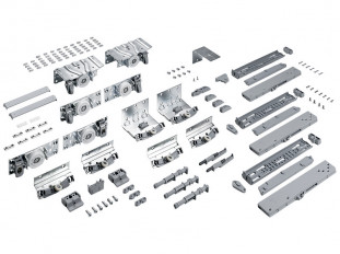 Ком-кт фурн. TopLine XL для 3 дв. 16/18/19мм (max 80 кг.), Silent System, EB 30 Art. 9135007, Hettich