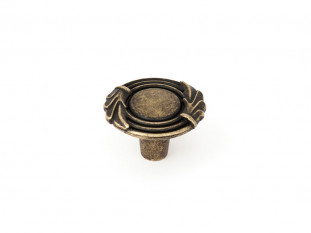 Ручка мебельная, кнопка FB-055, античная бронза, Валмакс