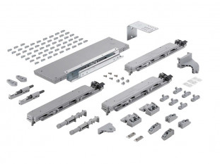 Ком-кт. демпферов Silent System TopLine XL на закрывание и открывание для 3-х дверного шкафа (ходовой профиль тип 2) Art. 9154933, Hettich