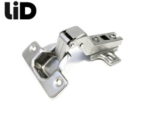 Петля накладная 30* slide on, крепление шурупом, с ответной планкой H=2, LID