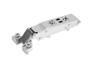 Петля для узкого алюминиевого профиля EVO PUSH FRAME S накладная без пружины, clip-on, никель H913A, BOYARD