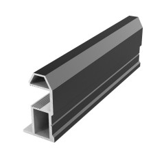 Ручка-профиль асимметричная SLIM трапеция, черный муар 5400, Dorwell