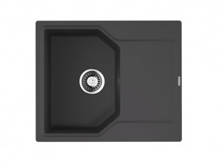 Мойка кухонная Omoikiri Yonaka 61-BL, 510х615х200мм, Artgranit/Черный, в комплекте