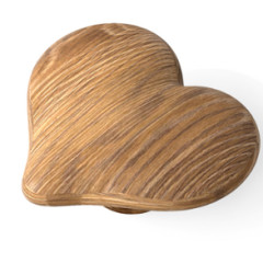 Ручка мебельная Heart HL-045M деревянная (дуб)