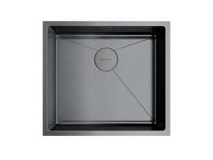Мойка Omoikiri TAKI 49-U/IF-GM 440х490х200мм, выпуск 3 1/2, нержавеющая сталь/ вороненая сталь, в комплекте