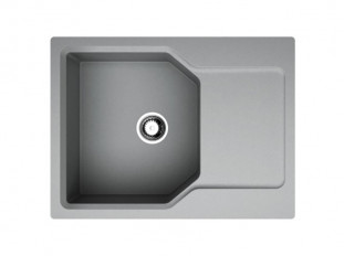 Мойка кухонная Omoikiri Yonaka 65-GR, 650х510х207мм, Artgranit/Leningrad Grey, в комплекте