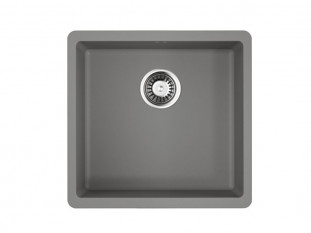 Мойка кухонная Omoikiri Kata 44-U-GR, 440х420х200мм, Artgranit/Leningrad Grey, в комплекте