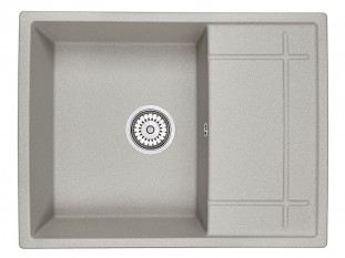 Мойка кухонная Granula 6501, 650x500х200мм, БАЗАЛЬТ, искусственный камень, в комплекте