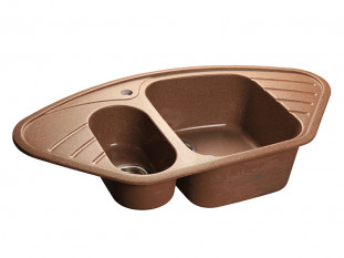 Мойка кухонная Granfest GF - C960E, 950х505х200мм, терракот 307, искусственный камень, в комплекте