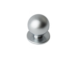 Ручка мебельная, кнопка  шарообразная 6041-03, Китай, металл, матовый хром