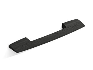 Ручка мебельная Lagom HL-003 деревянная (дуб), 160мм, черный