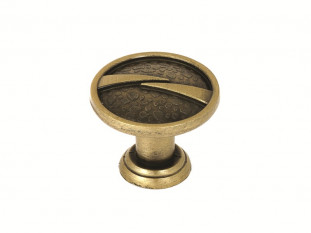 Ручка мебельная, кнопка RK-26, античная бронза, Kerron