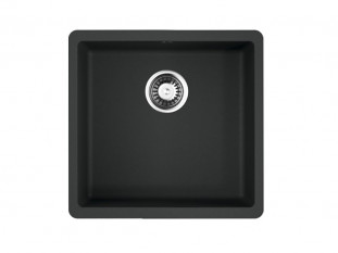 Мойка кухонная Omoikiri Kata 44-U-BL, 440х420х200мм, Artgranit/Черный, в комплекте