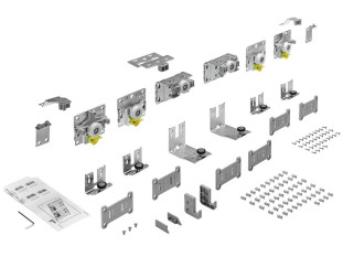 Ком-кт фурн. TopLine L для 3 дв. 18-30мм (max 50кг.) Art. 9242713, Hettich