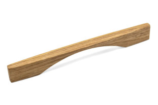 Ручка мебельная  ARKS, деревянная (дуб),  светлое масло, 160мм, L200мм