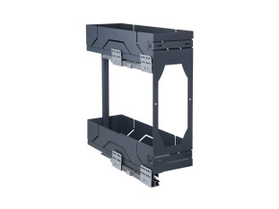Бутылочница 200 мм на направляющих с доводчиком X.FIT KR43/1/3/200/L/GRPH, графит, левая, (А)Boyard