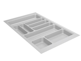 Лоток для столовых приборов OrgaTray 440 для InnoTech Atira/AvanTech YOU/ArciTech, Гл370-440xШ175-200, пластик, серый, Art.9194917, Hettich