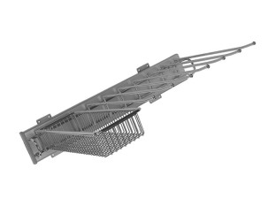 Dorwell Universale брючница выкатная с корзиной д. мелочей, 330x467x100мм, левое крепление, Art. 7435