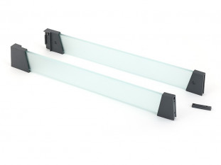 Надставки из закаленного стекла для TENDERBOX 3S, 500*130 мм, комплект левая/правая, серые