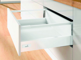 Комплект ящика InnoTech Atira 176х470 белый, с релингом, полн. выдв., Silent System, Art.9230060, Hettich