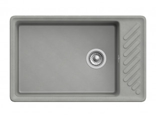 Мойка кухонная Granfest GF - ZL51, 760х480х180мм, серый, искусственный камень