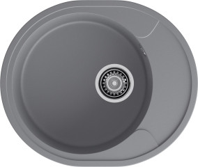 Мойка кухонная Granfest GF-URBAN 857L 570х480х200мм, темно-серый, искусственный камень