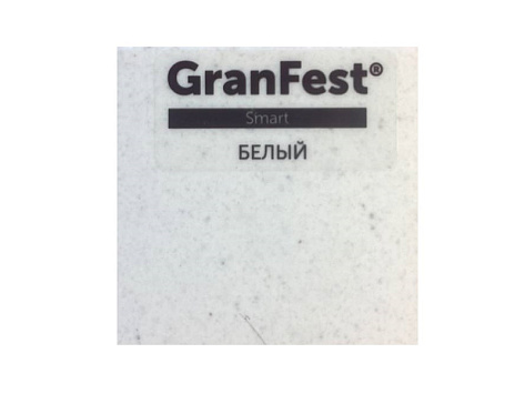 Мойка кухонная Granfest GF - R450, 443х190мм, белый 331, искусственный камень, в комплекте